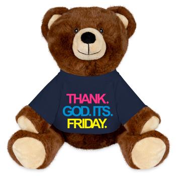 Its Friday! - MiniFeet® RecycelBär® Braun - French Navy - Vorne