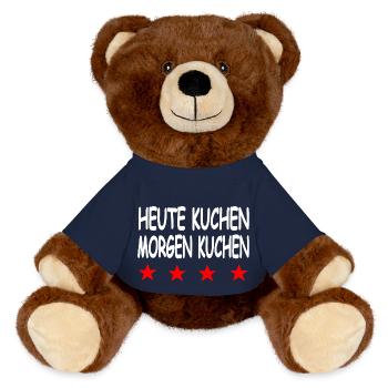 Cake - MiniFeet® RecycelBär® Teddy Bear Brown - french navy - Front