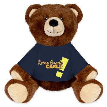 Funny Carlo - MiniFeet® RecycelBär® Teddy Bear Brown - french navy - Front