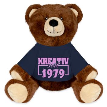 1979 - MiniFeet® RecycelBär® Teddy Bear Brown - french navy - Front
