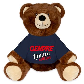 GENDRE LIMITED EDITION - MiniFeet® RecycelBär® Teddy Bear Brown - french navy - Front