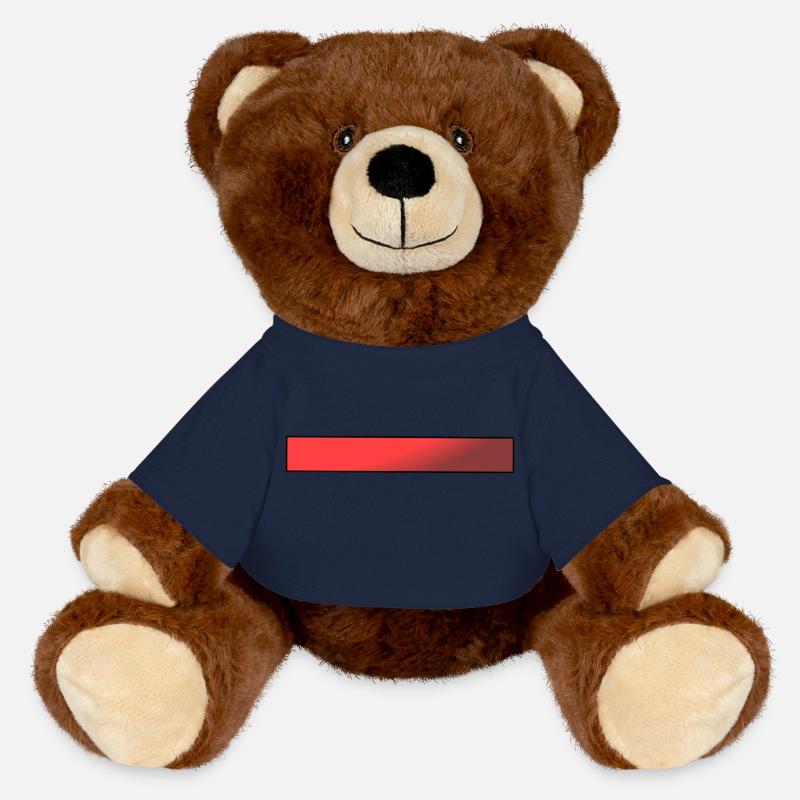 Dégradé de barre rouge - Nounours RecycelBär® marron - bleu marine