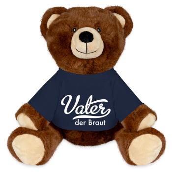 Vater der Braut - MiniFeet® RecycelBär® Braun - French Navy - Vorne