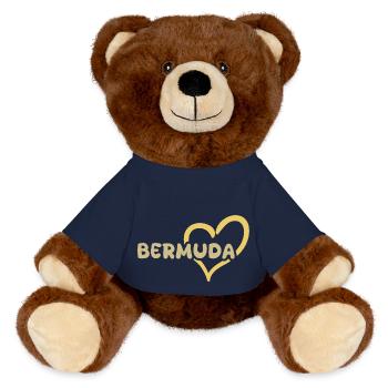 Bermuda Bermuda - MiniFeet® RecycelBär® Braun - French Navy - Vorne