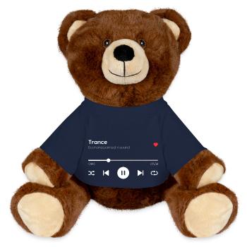 Trance - MiniFeet® RecycelBär® Teddy Bear Brown - french navy - Front