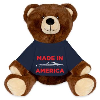 MUST4NG HERGESTELLT IN AMERIKA - MiniFeet® RecycelBär® Braun - French Navy - Vorne