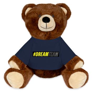 dream team - MiniFeet® RecycelBär® Braun - French Navy - Vorne