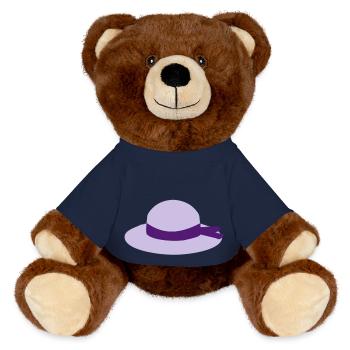 hat - MiniFeet® RecycelBär® Teddy Bear Brown - french navy - Front