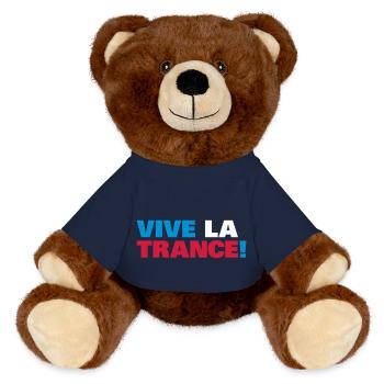 Trance - Vive la Trance ! - Nounours RecycelBär® marron - bleu marine - Devant