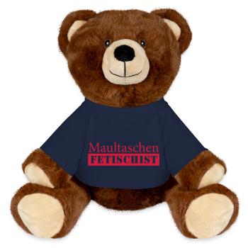Ravioli Fetishes - MiniFeet® RecycelBär® Teddy Bear Brown - french navy - Front