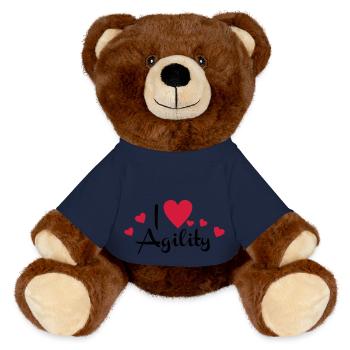 agility - MiniFeet® RecycelBär® Teddy Bear Brown - french navy - Front