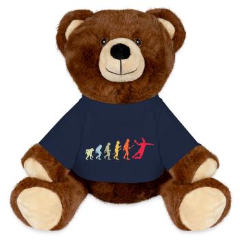 Handball Handball Player Women Handball Evolution - Nounours RecycelBär® marron - bleu marine - Devant