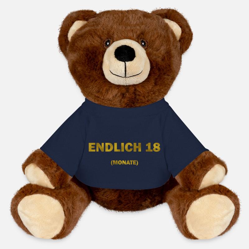 Endlich 18 Monate Gold - MiniFeet® RecycelBär® Braun - French Navy