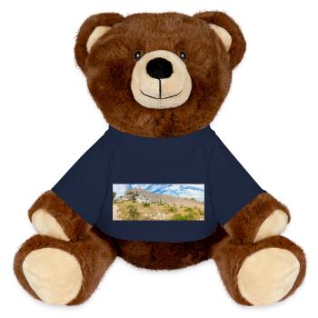 Die Mauer von Oštrica (Bedem Grebastica) Kroatien - MiniFeet® RecycelBär® Braun - French Navy - Vorne