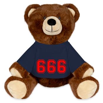 666 - MiniFeet® RecycelBär® Braun - French Navy - Vorne