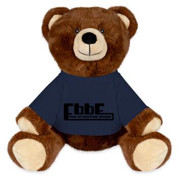 Ebbe - Meer ist manchmal weniger - MiniFeet® RecycelBär® Braun - French Navy - Vorne