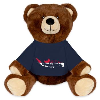 Indonesia - MiniFeet® RecycelBär® Teddy Bear Brown - french navy - Front