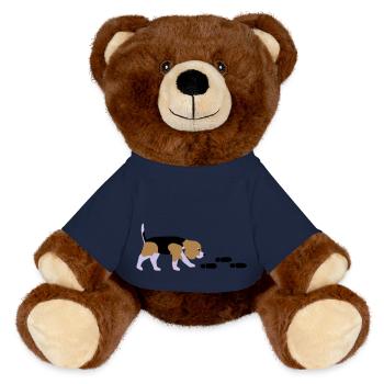 Beagle Mantrailer - MiniFeet® RecycelBär® Braun - French Navy - Vorne