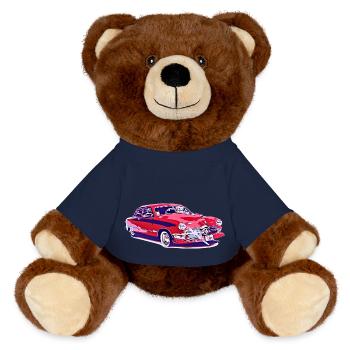Voiture - Nounours RecycelBär® marron - bleu marine - Devant