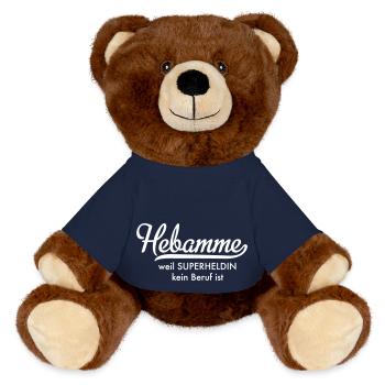 Hebamme - MiniFeet® RecycelBär® Braun - French Navy - Vorne