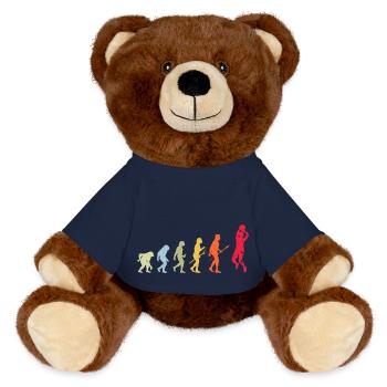 Basketball Basketballer Evolution - MiniFeet® RecycelBär® Braun - French Navy - Vorne