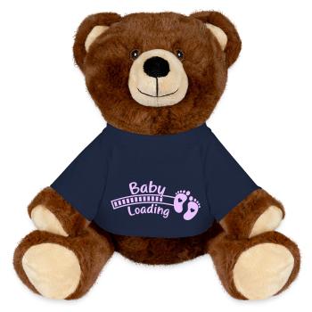 baby babyfüße loading - MiniFeet® RecycelBär® Braun - French Navy - Vorne