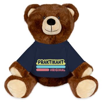 Praktikant als Vorname - MiniFeet® RecycelBär® Braun - French Navy - Vorne