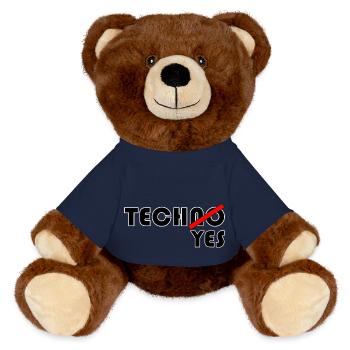 TechNO?YES! - MiniFeet® RecycelBär® Braun - French Navy - Vorne
