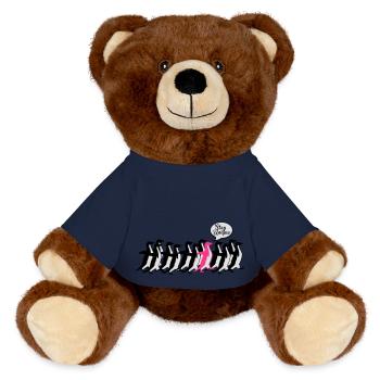 stay unique - MiniFeet® RecycelBär® Teddy Bear Brown - french navy - Front
