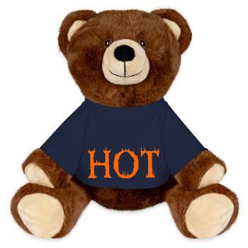 Hot - MiniFeet® RecycelBär® Teddy Bear Brown - french navy - Front