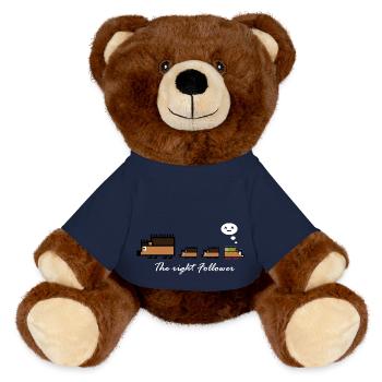 Igel-Follower - MiniFeet® RecycelBär® Braun - French Navy - Vorne