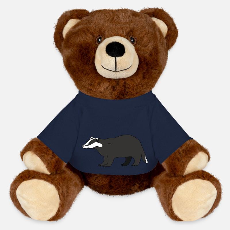 Blaireau - Nounours RecycelBär® marron - bleu marine