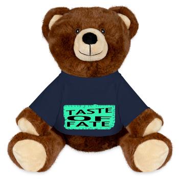 funny destiny unfolding funny sayings bday - MiniFeet® RecycelBär® Braun - French Navy - Vorne