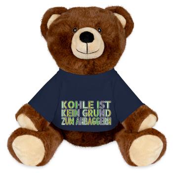 grüne lebensstiltipps geburtstagsgeschenkidee - MiniFeet® RecycelBär® Braun - French Navy - Vorne