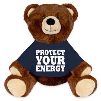 Protect your energy - Nounours RecycelBär® marron - bleu marine - Devant