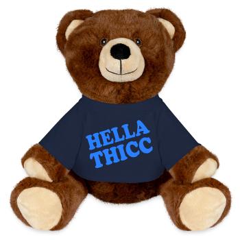 hella thicc - Nounours RecycelBär® marron - bleu marine - Devant