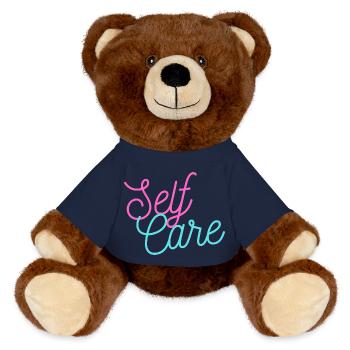 Self Care - MiniFeet® RecycelBär® Teddy Bear Brown - french navy - Front