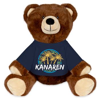Kanaren als Urlaub - MiniFeet® RecycelBär® Braun - French Navy - Vorne