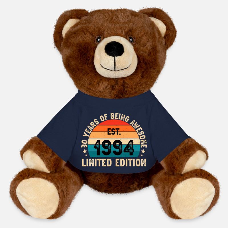 awesome since 1994 30 geb blablablaaa - MiniFeet® RecycelBär® Braun - French Navy