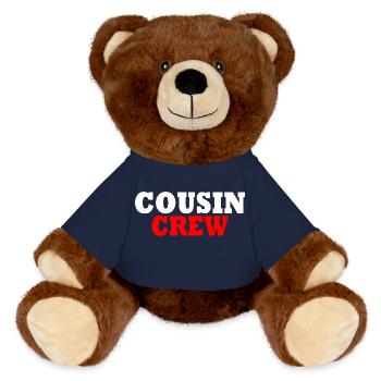 Cousin crew - MiniFeet® RecycelBär® Braun - French Navy - Vorne