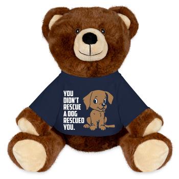 Rescue Dog - MiniFeet® RecycelBär® Braun - French Navy - Vorne