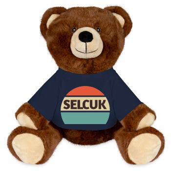Selcuk Adventure vacation Turkish - MiniFeet® RecycelBär® Braun - French Navy - Vorne