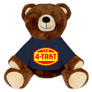 VEB 4-Takt Logo (2c) - MiniFeet® RecycelBär® Braun - French Navy - Vorne