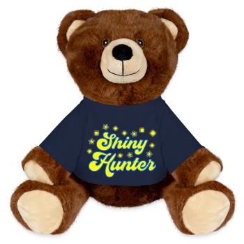 glänzendes Jäger-Poke-Monster - MiniFeet® RecycelBär® Braun - French Navy - Vorne