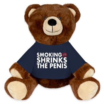 Smoking shrinks the penis - Nounours RecycelBär® marron - bleu marine - Devant