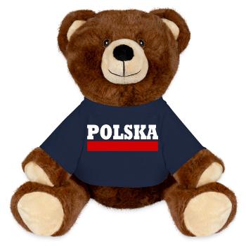 Polska - MiniFeet® RecycelBär® Teddy Bear Brown - french navy - Front