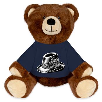 Trachtenhut | Traditionell Bayrisch - MiniFeet® RecycelBär® Braun - French Navy - Vorne