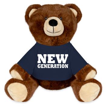 New generation - Nounours RecycelBär® marron - bleu marine - Devant
