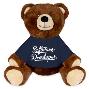 Software Developer - MiniFeet® RecycelBär® Teddy Bear Brown - french navy - Front