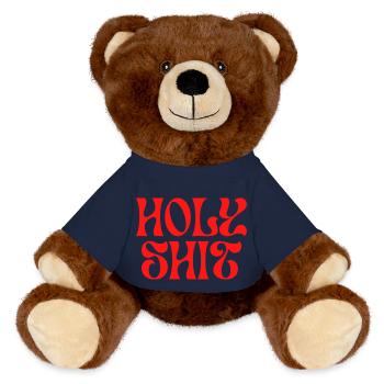 Holy shit - MiniFeet® RecycelBär® Teddy Bear Brown - french navy - Front